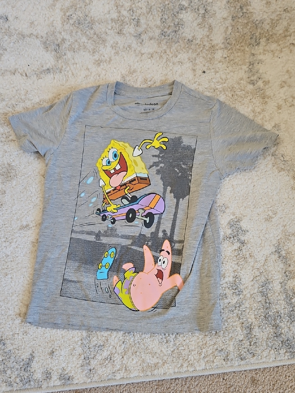 Kids SpongeBob Graphic Tee - Gray